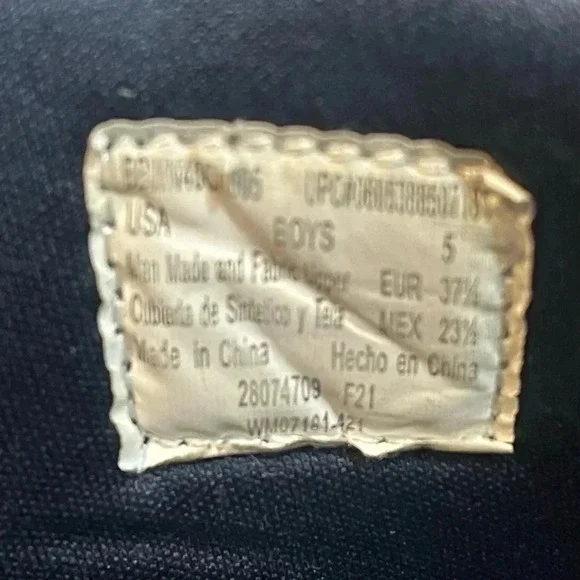 Boys size 5 Wonder Nation lightweight brown high tops GUC - Picture 8 of 14